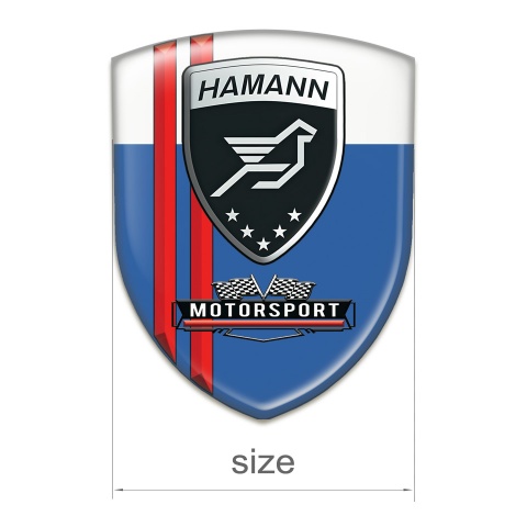 Hamann Silicone Shield Blue White with Red Lines Print 