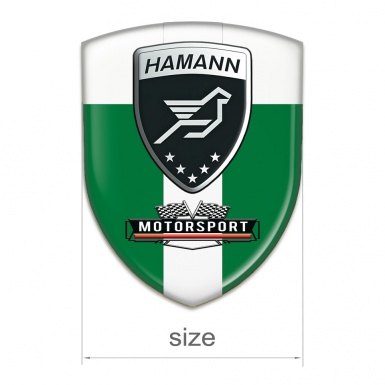 Hamann Silicone Badge Green White with White Tape 