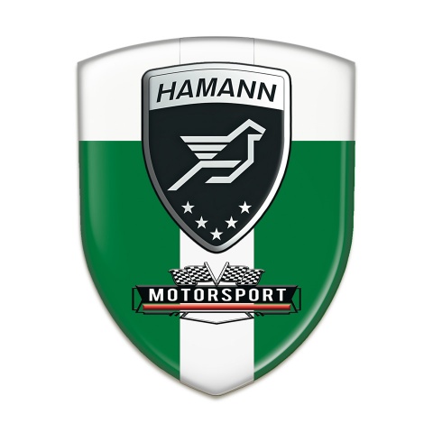 Hamann Silicone Badge Green White with White Tape 