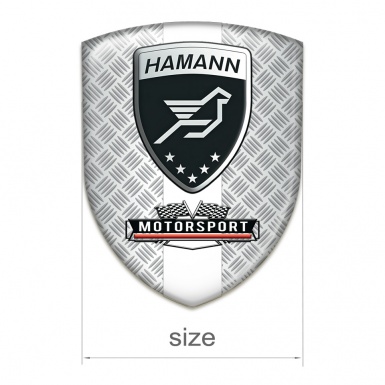 Hamann Domed Emblem Mesh Design with White Tape 