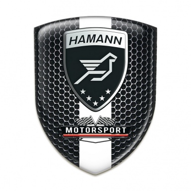Hamann Emblem Interior Black Honeycomb White Tape Design 