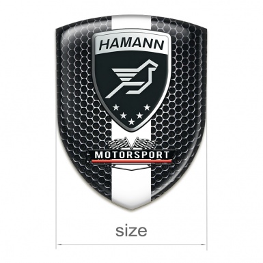Hamann Emblem Interior Black Honeycomb White Tape Design 