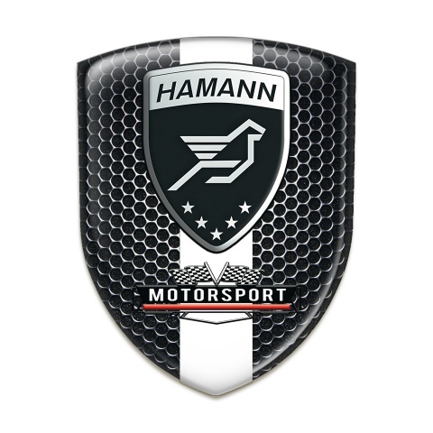 Hamann Emblem Interior Black Honeycomb White Tape Design 