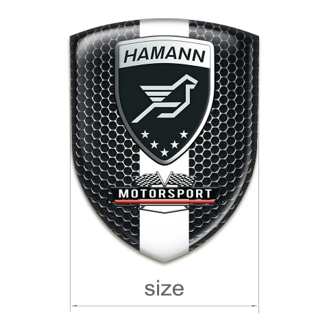 Hamann Emblem Interior Black Honeycomb White Tape Design 