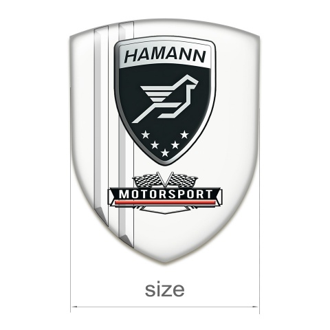 Hamann Silicone Emblem White Motorsport Edition 