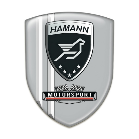 Hamann Emblem Interior Grey with White Stripes type Motorsort Edition 