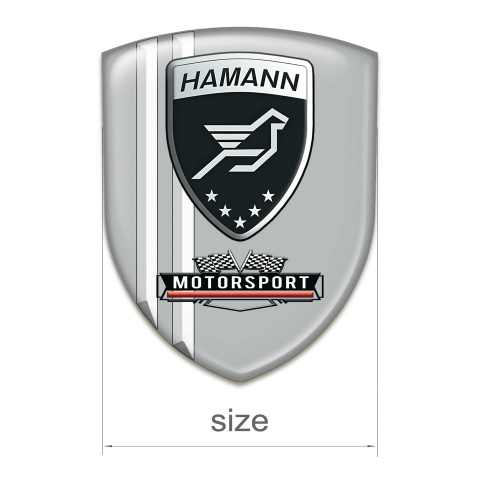 Hamann Emblem Interior Grey with White Stripes type Motorsort Edition 