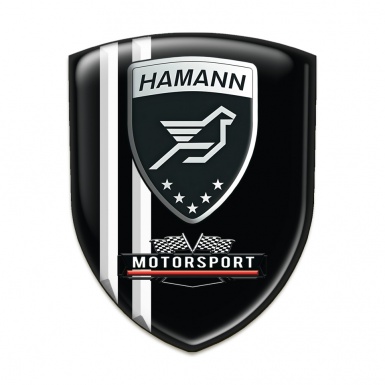 Hamann Car Accessories Badge Stylish Black Motorsport Style 