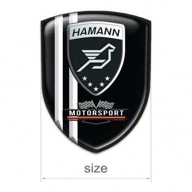 Hamann Car Accessories Badge Stylish Black Motorsport Style 