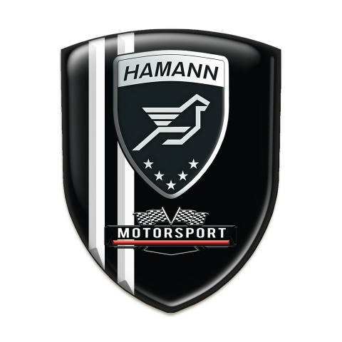 Hamann Car Accessories Badge Stylish Black Motorsport Style 