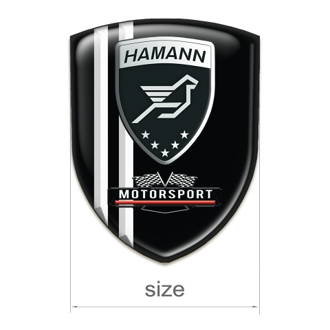 Hamann Car Accessories Badge Stylish Black Motorsport Style 