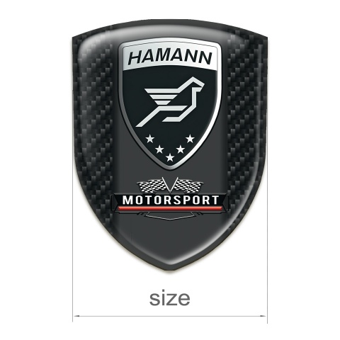 Hamann Silicone Badge High Quality Dark Carbon Type 