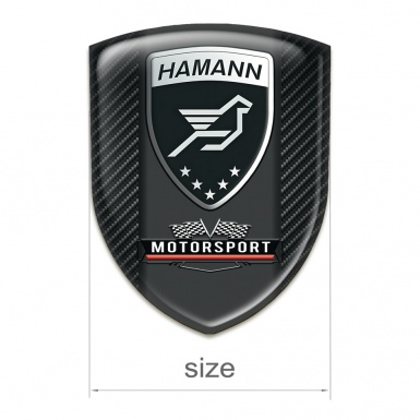 Hamann Auto Emblem Black Fibers type 
