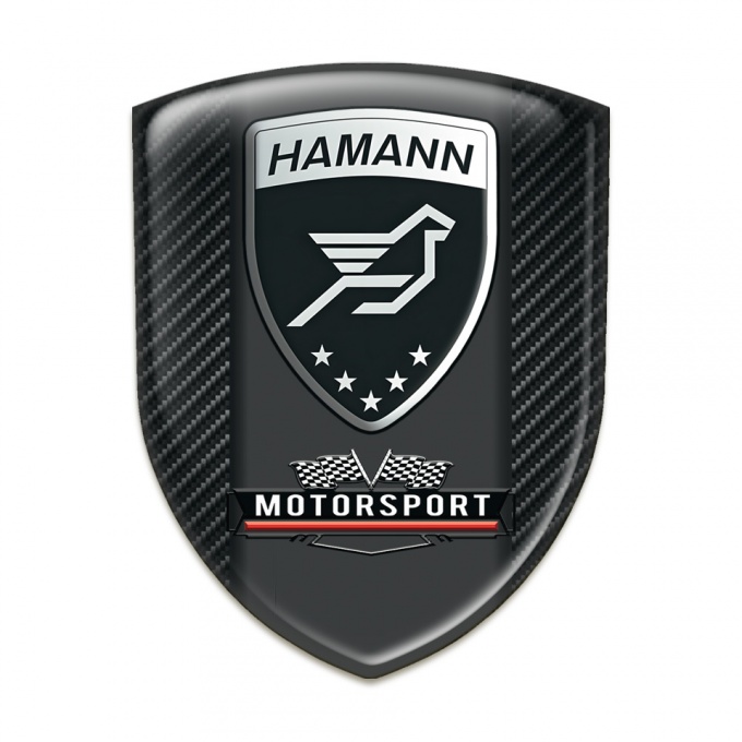 Hamann Auto Emblem Black Fibers type 
