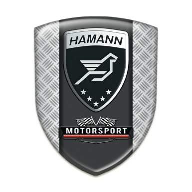 Hamann Emblem Badge Logo Mesh Effect with Central Graphite panel 