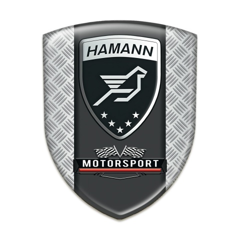 Hamann Emblem Badge Logo Mesh Effect with Central Graphite panel 