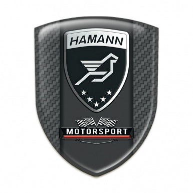 Hamann Emblem Badge Logo Dark Grey Carbon Type 