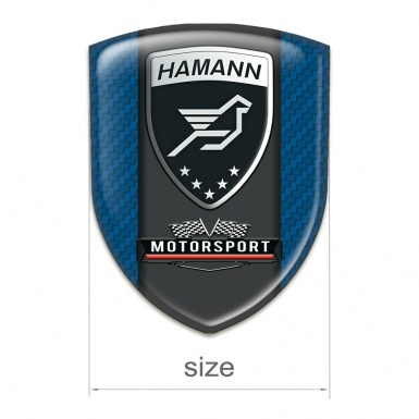 Hamann Logo Emblem Navy Blue Carbon Type 