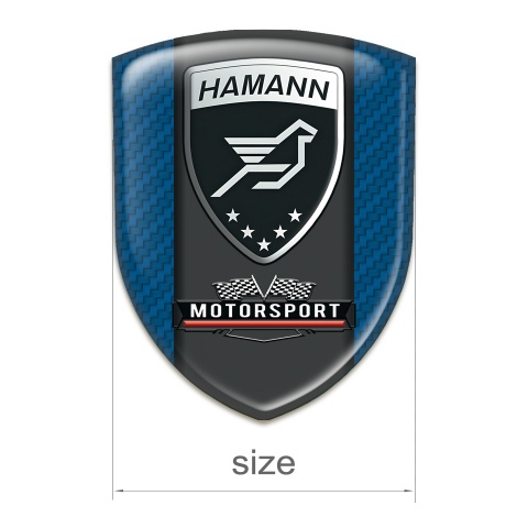 Hamann Logo Emblem Navy Blue Carbon Type 