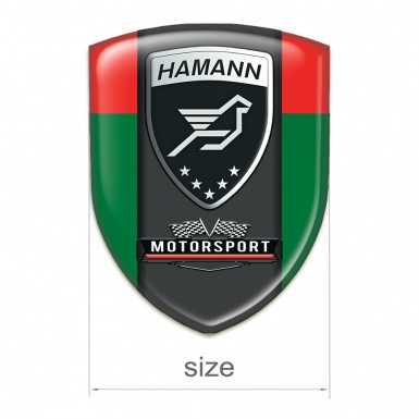 Hamann Silicone Shield Green Red with Black logo Panel 