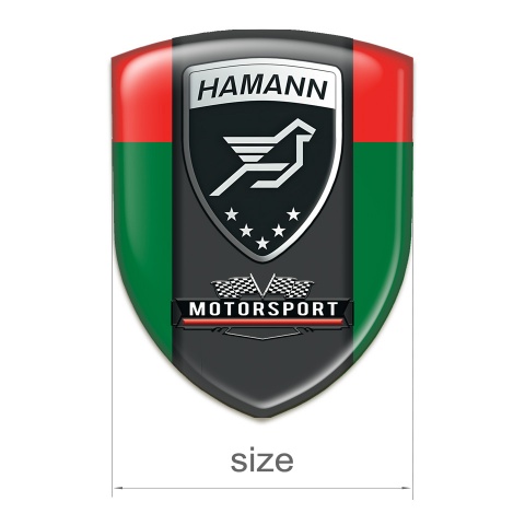 Hamann Silicone Shield Green Red with Black logo Panel 