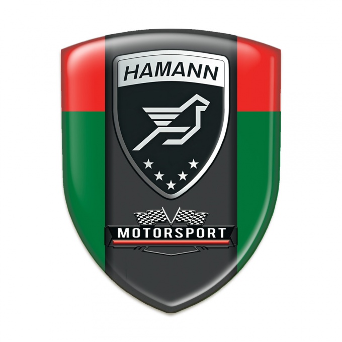 Hamann Silicone Shield Green Red with Black logo Panel 