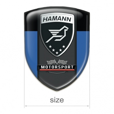 Hamann Silicone Emblem Blue Black with Graphite Logo Panel 