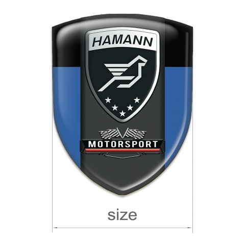 Hamann Silicone Emblem Blue Black with Graphite Logo Panel 