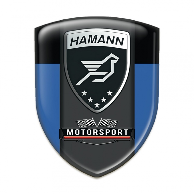 Hamann Silicone Emblem Blue Black with Graphite Logo Panel 