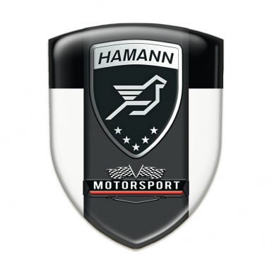 Hamann Emblem Interior White Black and Graphite Logo Panel 