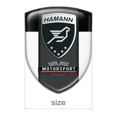 Hamann Emblem Interior White Black and Graphite Logo Panel 