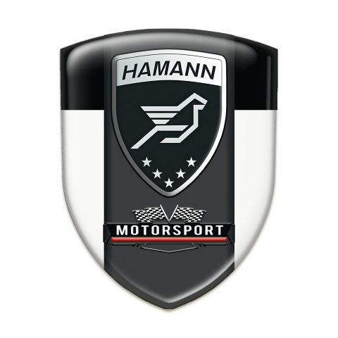 Hamann Emblem Interior White Black and Graphite Logo Panel 