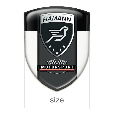 Hamann Emblem Interior White Black and Graphite Logo Panel 