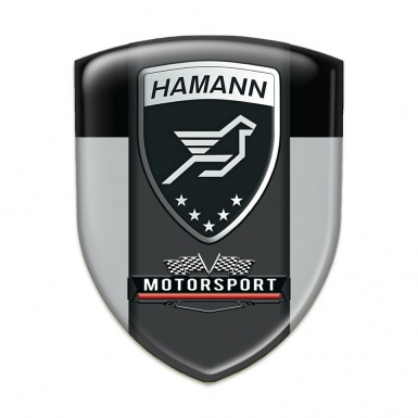 Hamann Tuning Badge Grey Black with Graphite Logo Panel 