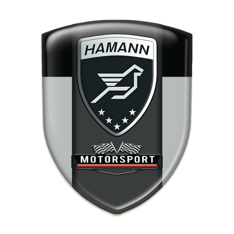 Hamann Tuning Badge Grey Black with Graphite Logo Panel 