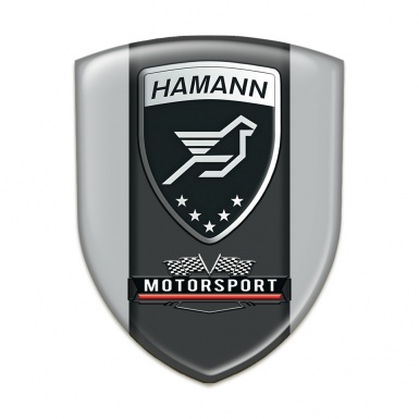 Hamann Car Interior Badge Grey with Black logo Panel 