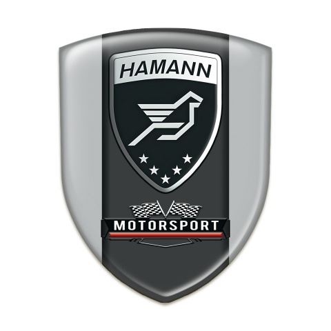 Hamann Car Interior Badge Grey with Black logo Panel 