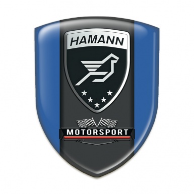 Hamann Silicone Badge Blue with Black logo Panel 