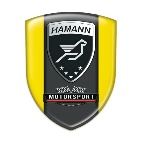 Hamann Silicone Shield Yellow with Black Logo Panel 