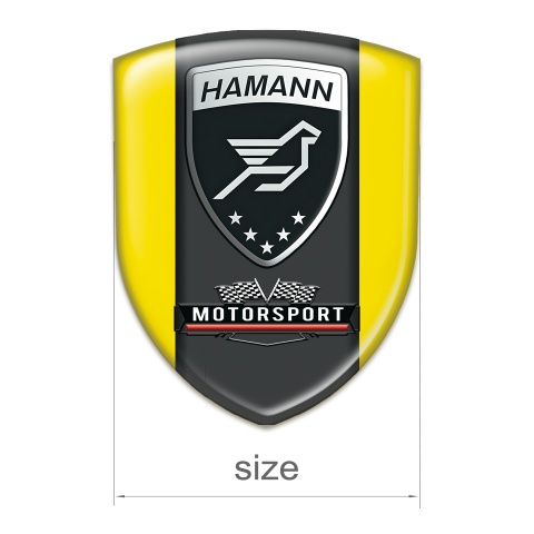 Hamann Silicone Shield Yellow with Black Logo Panel 