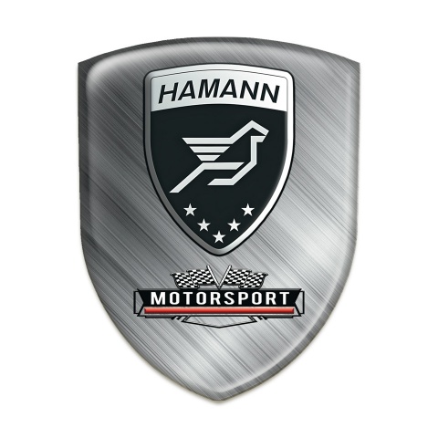 Hamann Emblem Badge Logo Polished Metal Motorsport Edition 