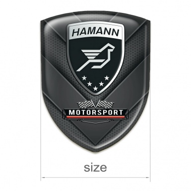 Hamann Logo Emblem Dark V Shape Details Motorsport Style 