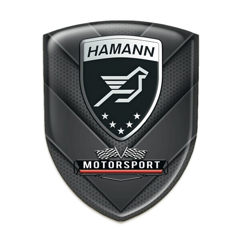 Hamann Logo Emblem Dark V Shape Details Motorsport Style 