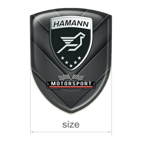 Hamann Logo Emblem Dark V Shape Details Motorsport Style 