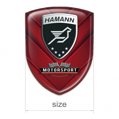 Hamann Tuning Emblem Red V Shape Elements Motorsport Style 