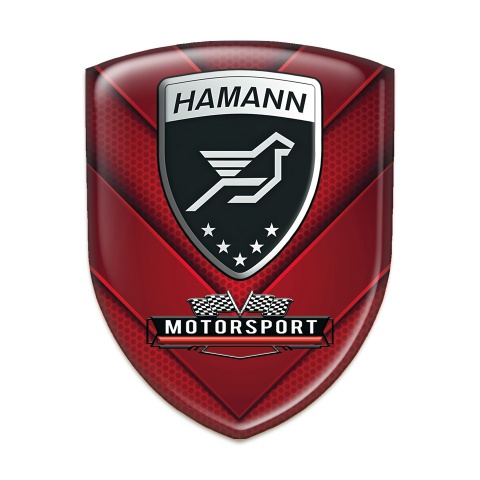 Hamann Tuning Emblem Red V Shape Elements Motorsport Style 