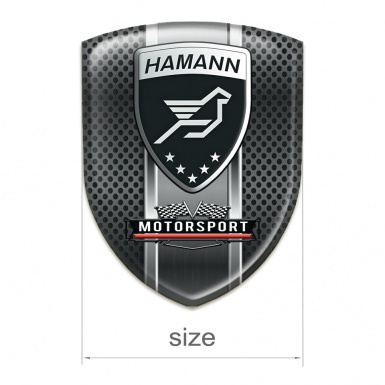 Hamann Self Adhesive Emblem Logo dark Perforated Base Style 