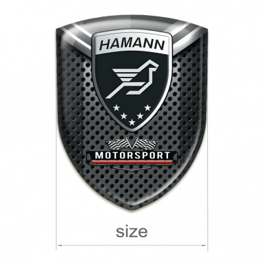 Hamann Emblem Interior Perforated Base with Grey Fragment Style 