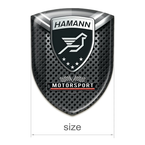 Hamann Emblem Interior Perforated Base with Grey Fragment Style 