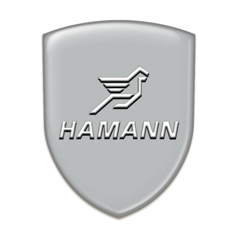 Hamann Self Adhesive Emblem Logo Grey Base White Logo 